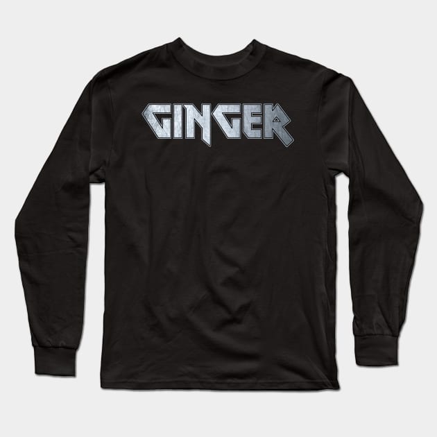 Heavy metal Ginger Long Sleeve T-Shirt by KubikoBakhar